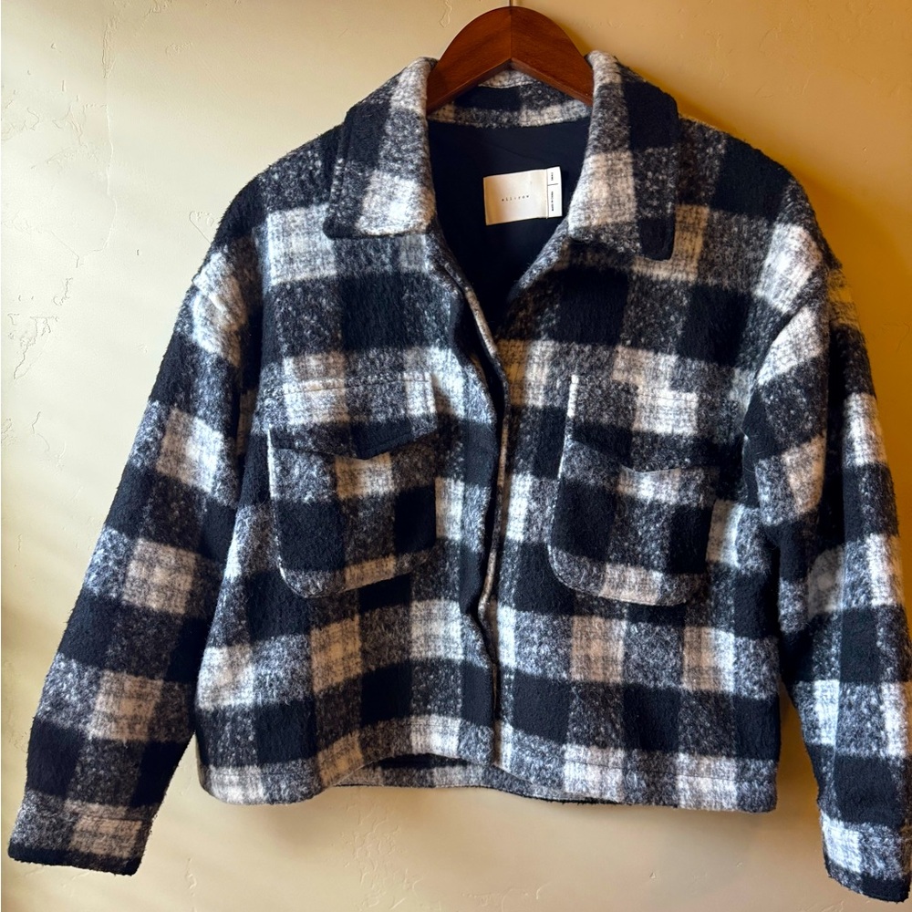 all:row Cropped Plaid Jacket
